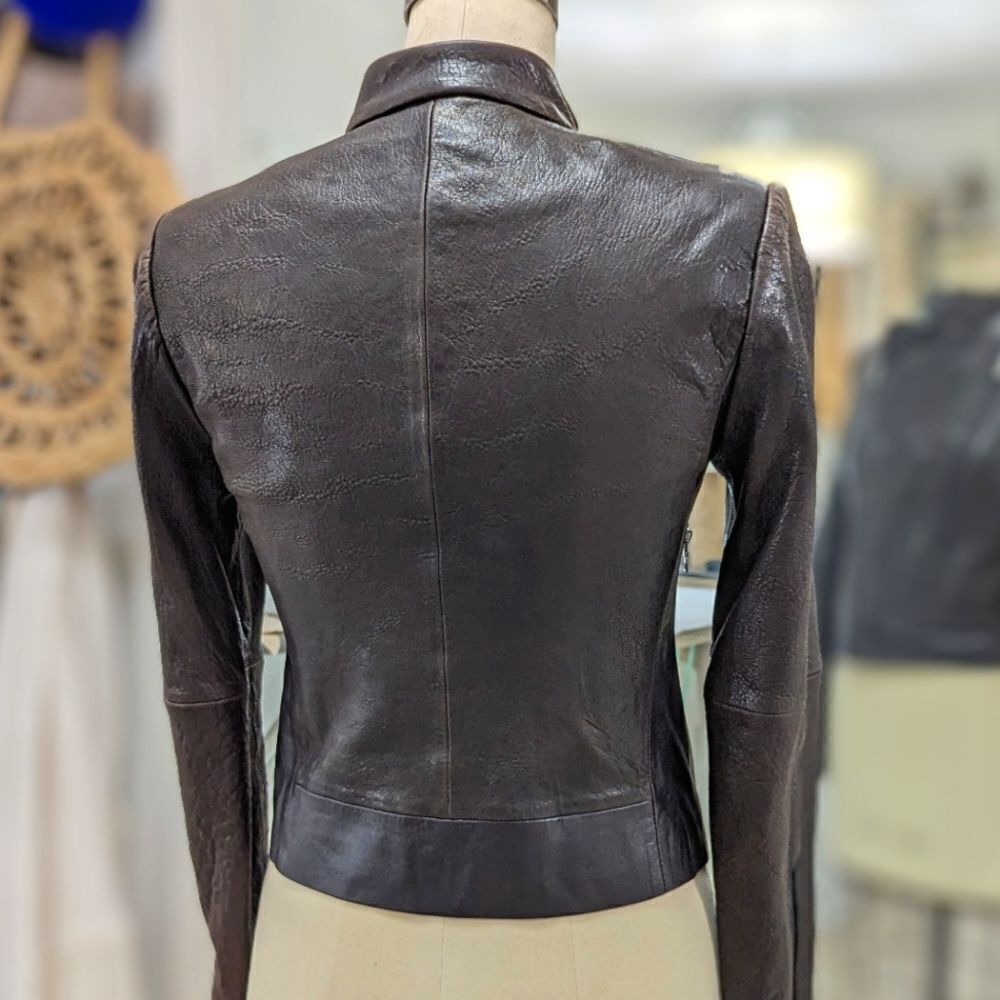 J Brand Leather Moto Jacket - Picture 5 of 10